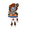 Blue Baby Krishna Wooden Key Holder From Craft Elya
