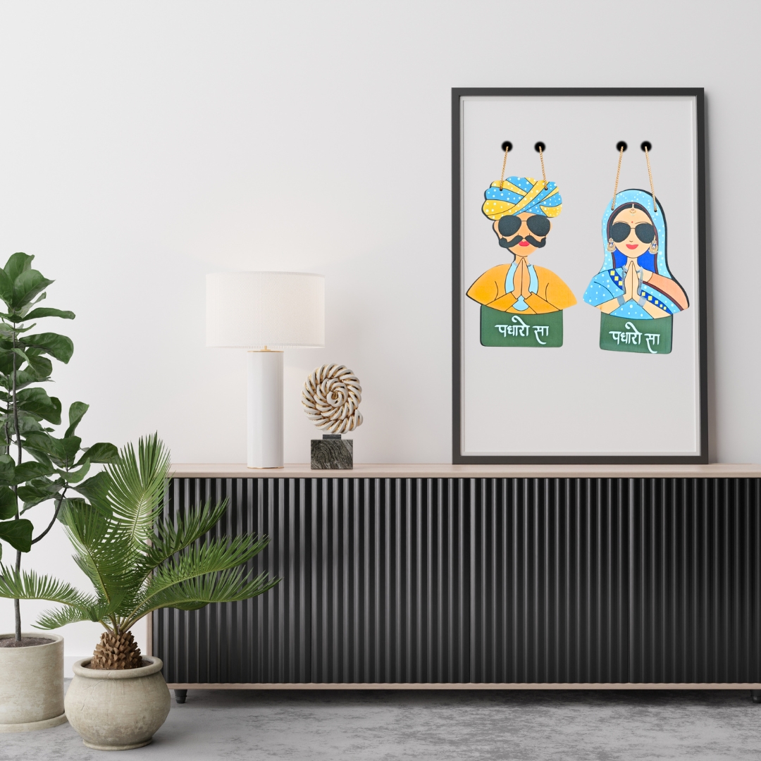 Padharo Sa Rajasthani Welcome Wall Hanging